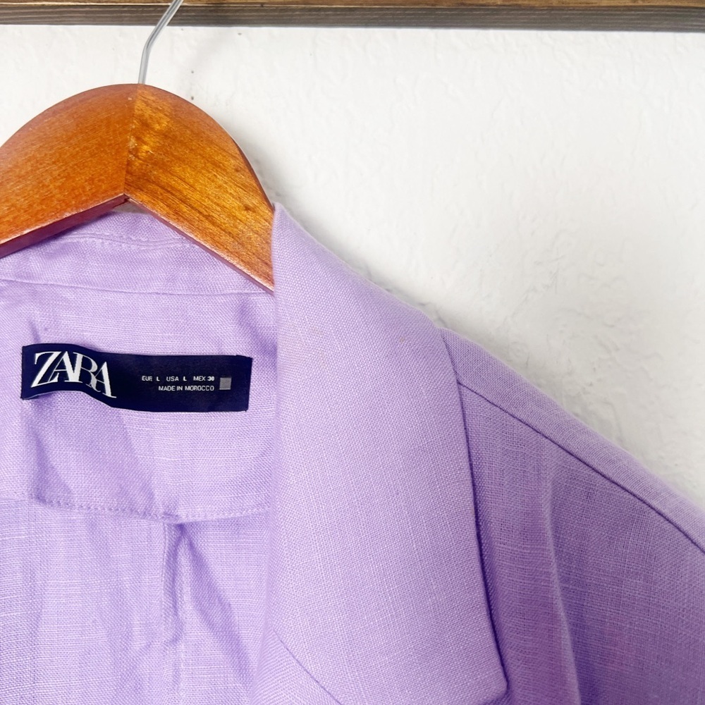 Zara Purple Blazer - Picture 9 of 11